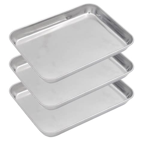 flat metal baking sheets|best stainless steel baking sheets.